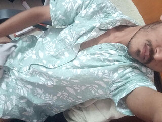 Underwear sniffing and cumshot