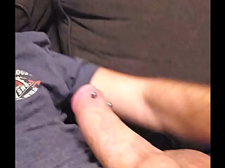Big Pierced Cock Cum