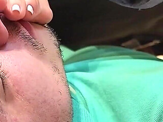 Goddess Kiffa Pathetic Loser Allstar Foot Sniffing Under the Chair