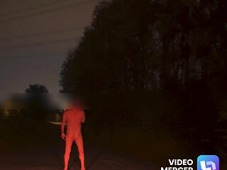 Long walk to a bin naked from my car