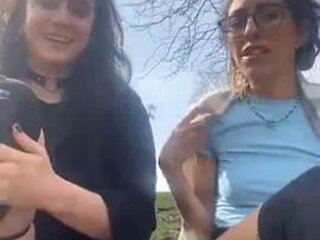 Two cute stocking lesbian teen babes outdoor teasing: Big Ass, Amateur  Brunette Porn