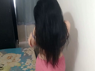 GOSTOSA MELOU TODO PEITO DE LEITINHO , FICOU TODA MELADINHA , SAFADA METE A ROLA NA BUCETA , GEMENDO IGUAL UMA CACHORRA !! GOSTOSA GOSTA DE ROLA