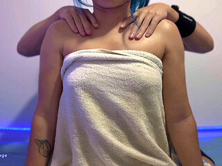 Hot Boobs Oil Massage