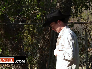 Broke Cowboy Texas Twink Gets a Job on Johnny's Desert Ranch