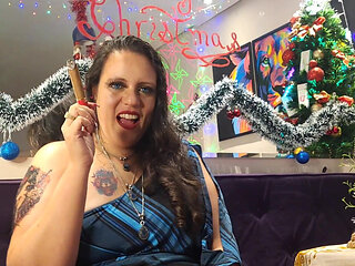 Lilli Smoking a Nicaraguan Cigar