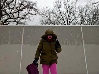 Amateur striptease and Solo masturbation