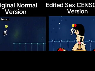 Side Of The Difference of Rhythm Heaven Fever (Original Normal Version VS  Sex CENSORED version