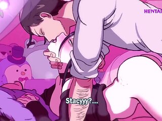 Wild night with my freaky girlfriend leaves her tight pussy wrecked - anime parody