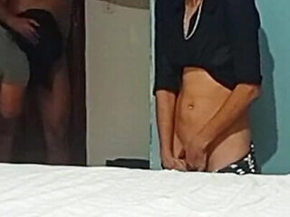 My Skinny Stepsister Watches Me Fuck My MILF Stepmother