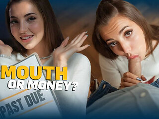 Debt Collector Seduces Cute Czech Brunette for Sloppy Blowjob and Sweet Pussy Fucking