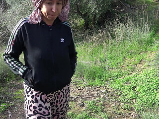 This Turkish girl is SHOCKED !!! I take out my big cock in front of her and she lets me fuck her IN PUBLIC!!!