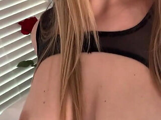Hairy Pussy up Close, Tits in Your Face