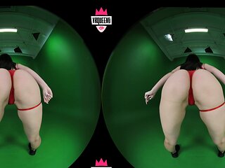 Amateur young brunette enjoys dildo on solo masturbation