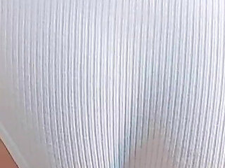 I Rubbed His Cock with My Tight Black Shorts and His Penis Started Leaking