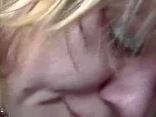 Big blonde woman getting fucked in her hole