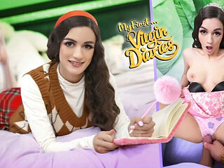 Natural Tits Teen Sage Roux Gets Rough Doggy Style Creampie POV