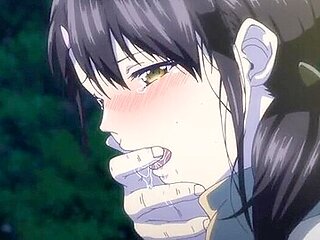 Two people of different ages have sex outdoors