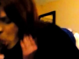 Crossdresser Sucks and Fucks BBC