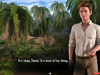 Treasure of Nadia: threesome in the jungle