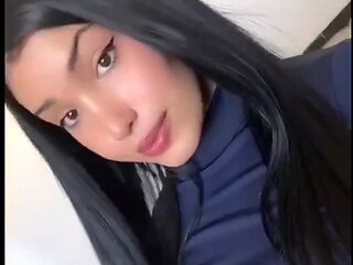 Big breast trans babe Jerking and showing off her big tits