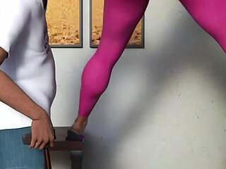 Perfect Housewife 02 - Horny Husband Watches Nurse Wife Jerk off an Old Man - by K4soft