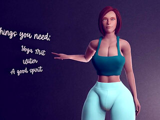 Yoga with Lition (no Sound) (futa Shemale)