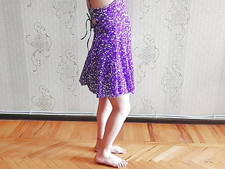 Cute pre cumming hot legs ladyboy sexy shemale cute crossdresser with belly dancer skirt