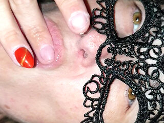 My boyfriend fucks me. He sticks his cock in my cunt. He squirts his all over me.