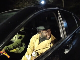 Horny British MILFs Pick Up 2 Black Guys For Group Sex & Double Facial