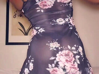 MY ASS SO FAT IM THIS DRESS PLUS YOU CAN SEE MY BBC THROUGH IT