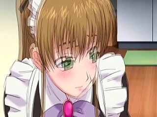 Japanese anime maid caught