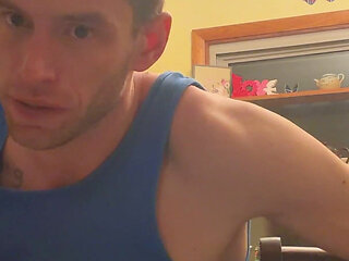 Bend Emo Girl Over Kitchen. Stool in Bright Airy Kitchen Dirty Talk Whole Time