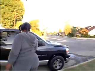 Ebony Milf jogging pickup