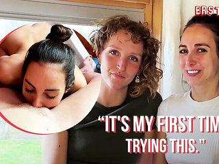 German Amateur Lesbians Ana B & Serafina Explore Wet Shower Fingering and Pissing