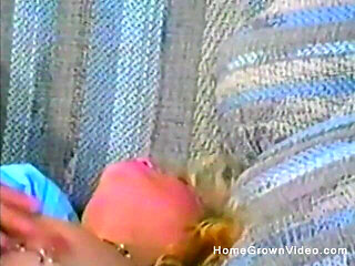 Horny Blonde Gets Fucked in Both Tight Holes