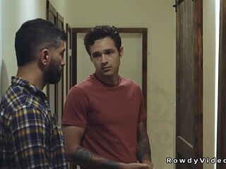 Gay released from prison anal bareback fucks partner