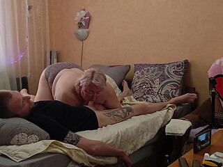 I Love It When My Mother-in-law Gives a Blowjob and Sucked Every Last Drop of Cum Out of My Dick