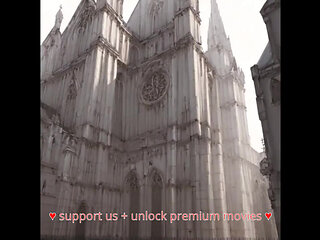 Young Horny Virgin Boy Creampie Big Tits Sacred Nun in Church