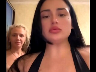 Olesia bitch &amp_ her chubby friend was huge Boobs