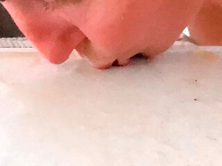 Rehydrating on Hot Day Piss Drinking