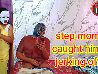 Stepom Caught Her Stepson Jerking off. What Happen Next? - Full Tamil Audio with Real Loud Moaning