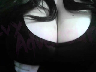 hotwife otaku nerdy Watching Hentai while playing with her Big Tits #3