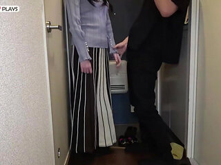 Uncensored Home Visit Revealed. a Familiar Slender Married Beauty During Her Husbands Absence