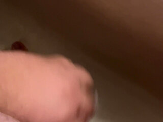 Fat man's little dick masturbation