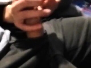 Public Handjob with Amateur Babe