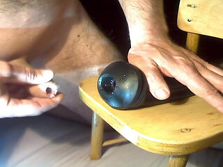 The Cock Wants to Feel the Tight Rubber Sleeve, and Cum From It!