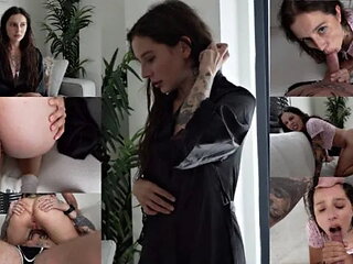 Stepmother was caught cheating! Give me your ass...