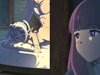 Frieren Fern and the Dirty Secret Gangbang Sex ( Cartoon 3D Parody )