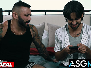 DISRUPTIVE FILMS - Drew Valentino Shows GF & Stepbrother How Vanilla He Really Is