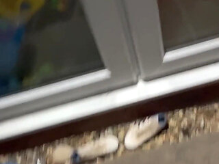 Left Outside Restrained Half Naked